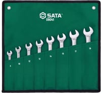 Ключи SATA 8 предметов, комбинированные с трещоткой и карданом 09041