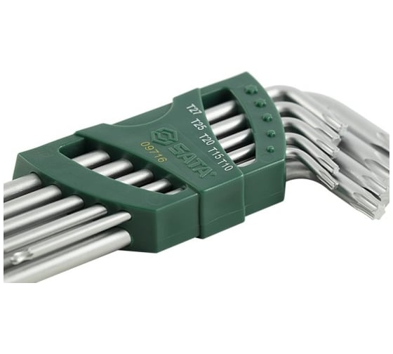 Шестигранники SATA 9 предметов TORX пластиковый блистер S2 09716