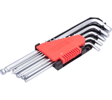 Набор торцовых ключей YATO CV 12 предметов HEX 1/16"-3/8" с шаром удлиненные YT-5838 37135838 092 1