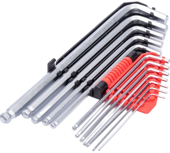 Набор торцовых ключей YATO CV 12 предметов HEX 1/16"-3/8" с шаром удлиненные YT-5838 37135838 092 1