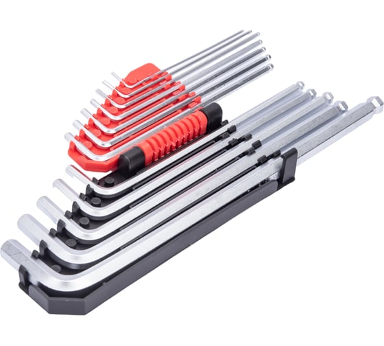Набор торцовых ключей YATO CV 12 предметов HEX 1/16"-3/8" с шаром удлиненные YT-5838 37135838 092 1