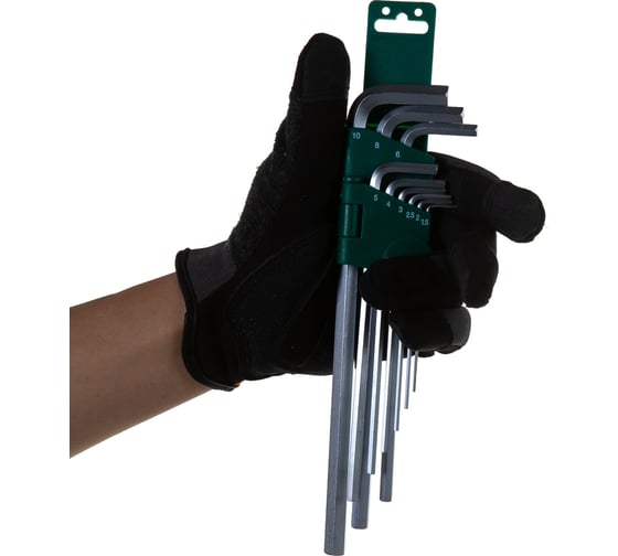 Комплект угловых шестигранников EXTRA LONG Jonnesway H02SM109SL