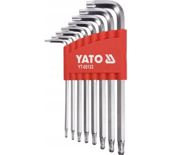 Набор торцовых ключей YATO CV 8 предметов TORX Т9-Т40 с шаром YT-05123 371405123 092 1