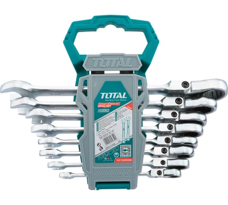 Набор гаечных ключей с гибким храповиком TOTAL 8шт THT102RK586
