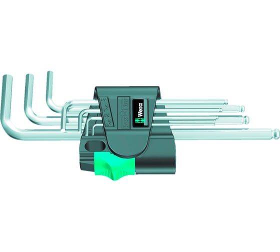 Набор Г-образных ключей 950 PKL/7 SM N CLIP 7TLG / 7 PCS WERA WE-022181
