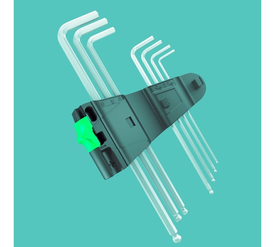 Набор Г-образных ключей 950 PKL/7B SM N CLIP 7TLG / 7 PCS MAGNET WERA WE-022101