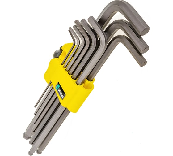 Набор Г-образных ключей 950 PKL/9 SZ N CLIP 9TLG / 9 PCS WERA WE-022171