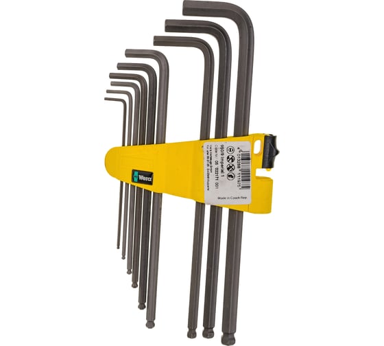 Набор Г-образных ключей 950 PKL/9 SZ N CLIP 9TLG / 9 PCS WERA WE-022171