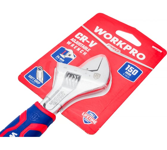 Разводной ключ WORKPRO 150 мм (6 дюймов) CR-V WP272010