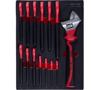 Набор рожковых диэлектрических ключей KING TONY 8-24 мм, ложемент, 14 предметов 9-901VE14MRV