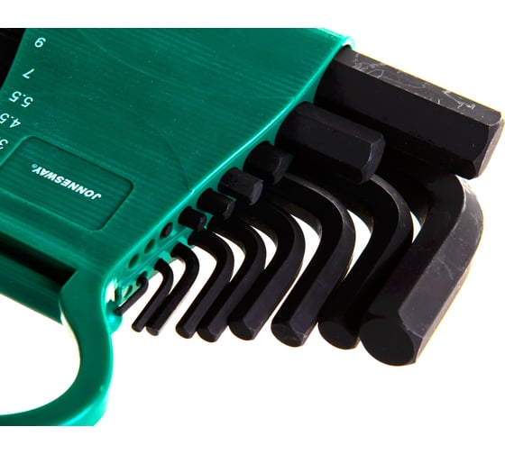 Комплект коротких угловых шестигранников Jonnesway H01MH118S
