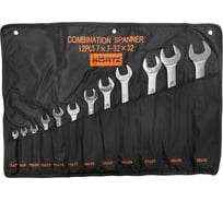 Набор комбинировованных ключей HORTZ 7-32, хромирование 12 шт. HOR 1043645