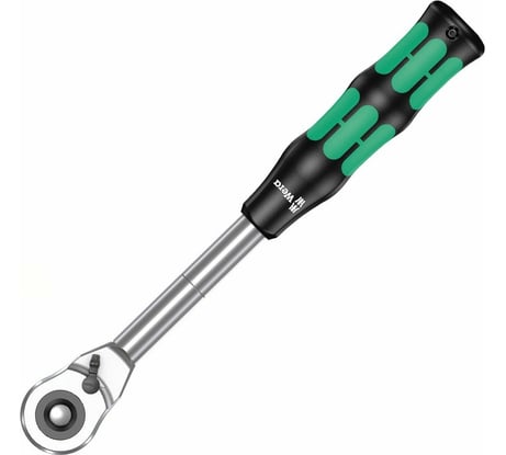 Реверсивная трещотка WERA 8006 C Zyklop Hybrid 1/2"x281 мм, 72 зубца WE-003780