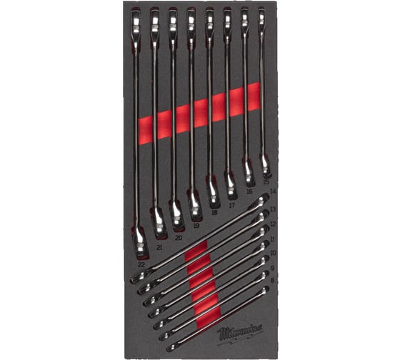 Ложемент с комбинированными ключами Milwaukee MAX BITE 15 ед. 4932479827 1