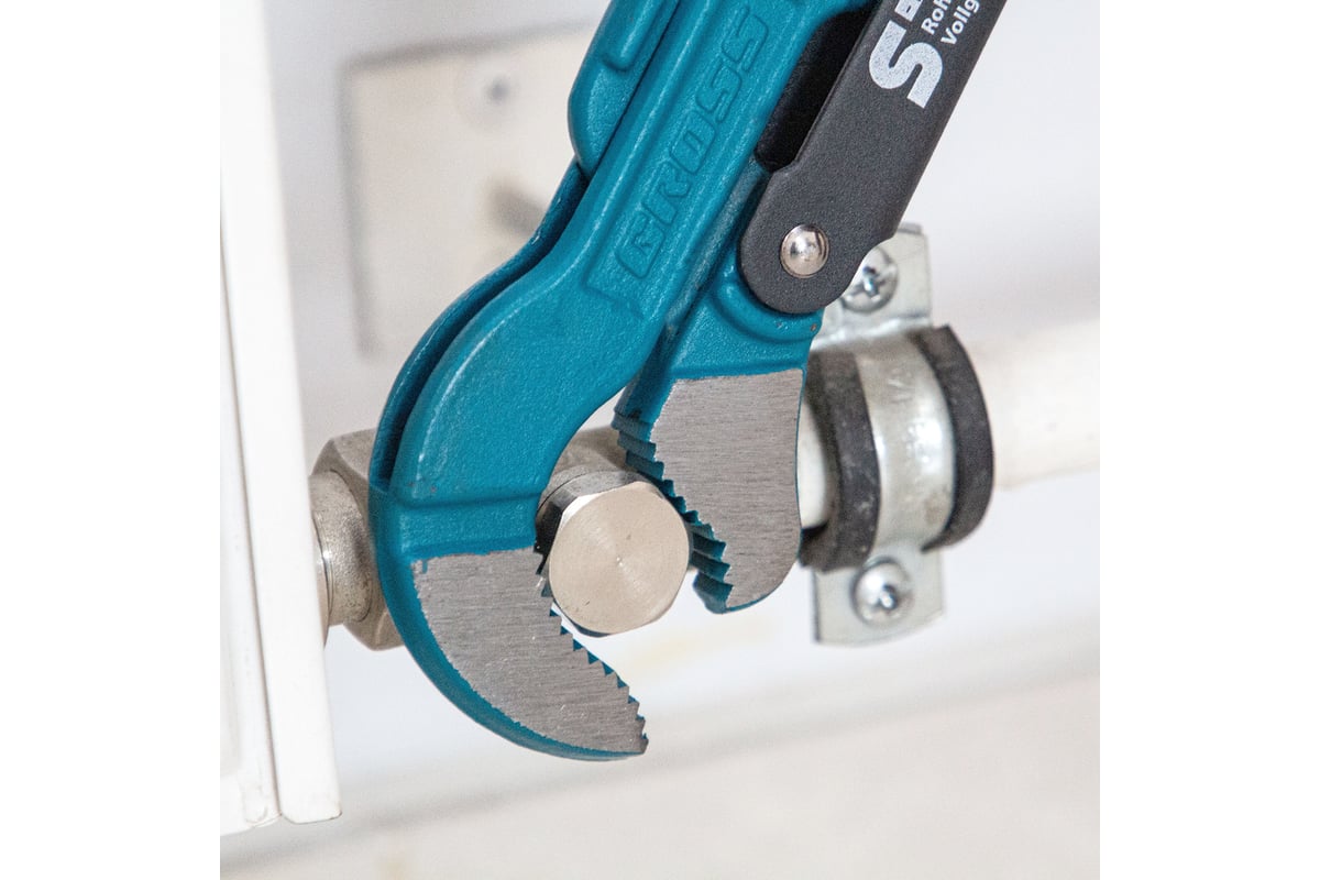 Трубный рычажный ключ №1 тип S, цельнокованый, CrV GROSS 15611 ...