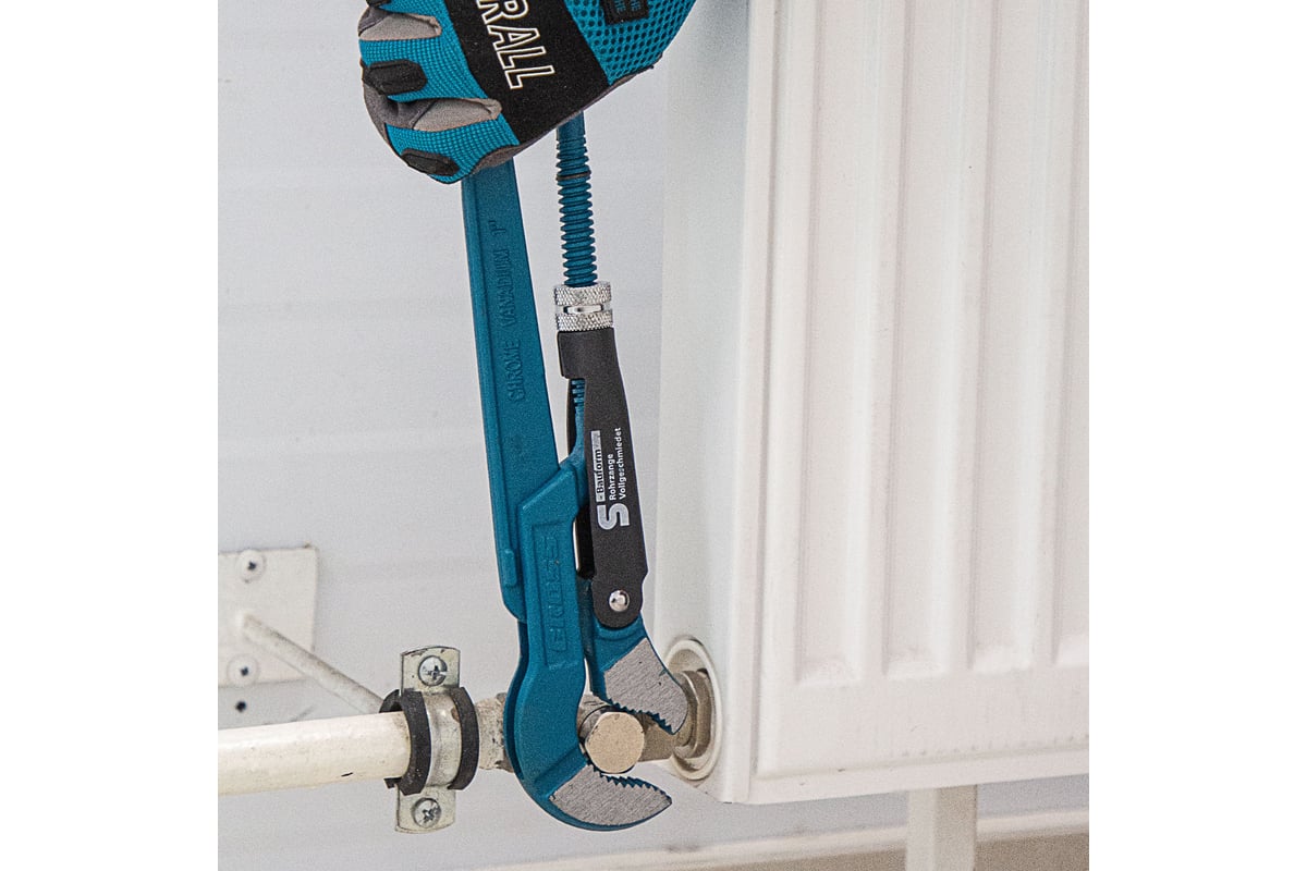 Трубный рычажный ключ №1 тип S, цельнокованый, CrV GROSS 15611 ...