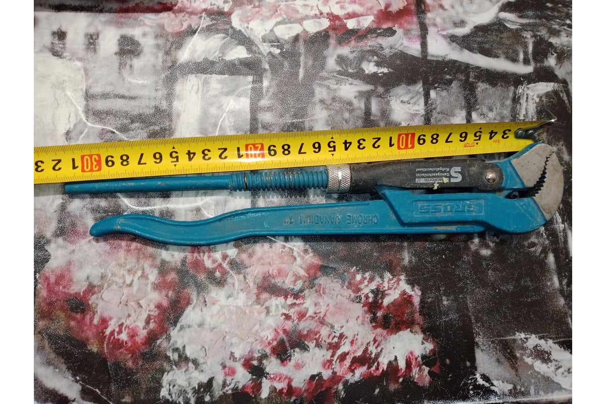 Трубный рычажный ключ №1 тип S, цельнокованый, CrV GROSS 15611 ...