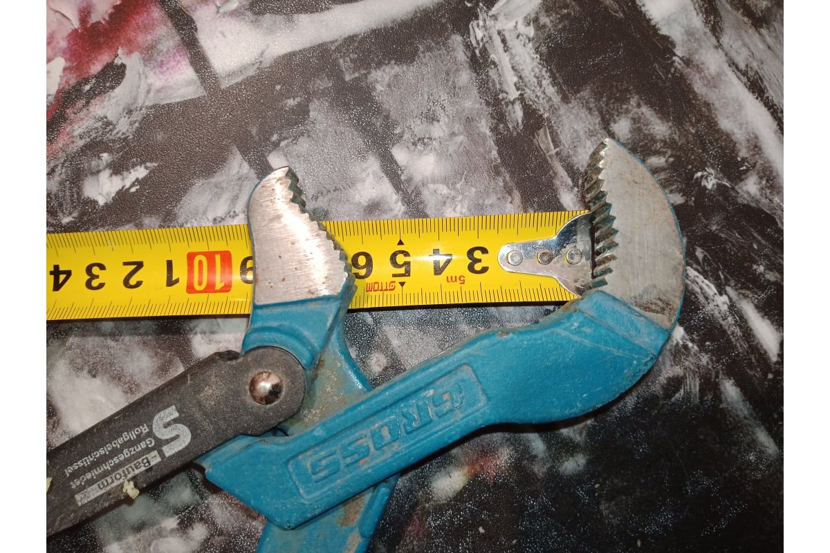 Трубный рычажный ключ №1 тип S, цельнокованый, CrV GROSS 15611 ...