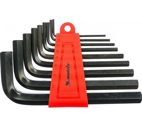 Набор имбусовых ключей 2,0-12 мм 9 шт. MATRIX 11222