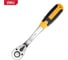 Ключ-трещотка DELI dl2324 1/4" 150 мм, двухкомпонентная рукоять, 72 зуба, шестерня Cr-Mo, быстросъемная 104465 1