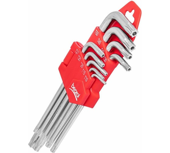 Набор шестигранных ключей BEOROL Torx Т10-Т50, 9 шт. 245237 1