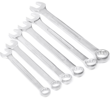 Набор комбинированных хромированных ключей HORTZ 22-36 HOR 6 шт. 1065893