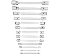 Набор 12-гранных двусторонних шарнирных ключей NORGAU NBS34-013 6x7-30x32 мм, 13 шт. 060510713
