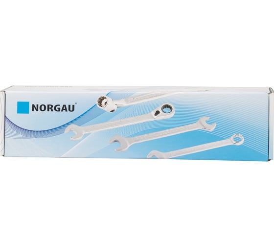 Набор 12-гранных двусторонних шарнирных ключей NORGAU NBS34-013 6x7-30x32 мм, 13 шт. 060510713