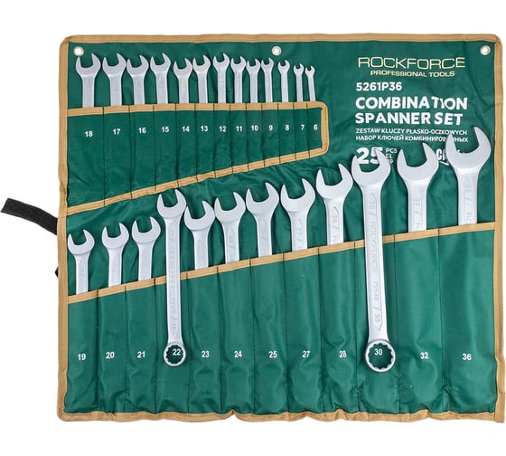 Набор ключей комбинированных Rockforce 6-36мм 26 предметов RF-5261P36(7025)