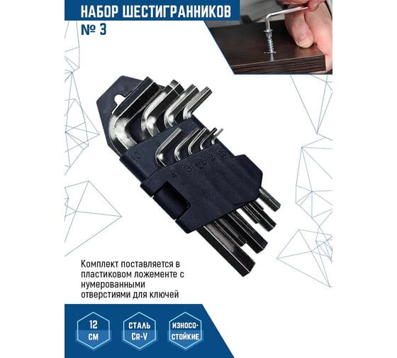 Набор малых шестигранников vertextools № 3 1632-03
