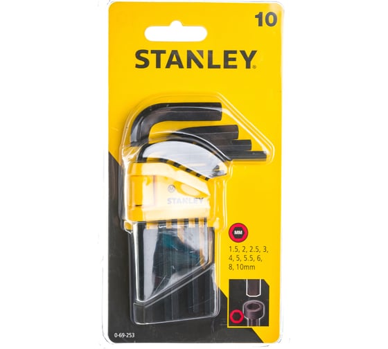 Набор шестигранных ключей Stanley 0-69-253