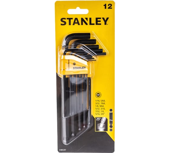Набор дюймовых шестигранных ключей Stanley 0-69-257