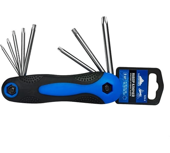 Набор складных имбусовых ключей vertextools Torx T9-T40, 8 предметов 1635-8 1