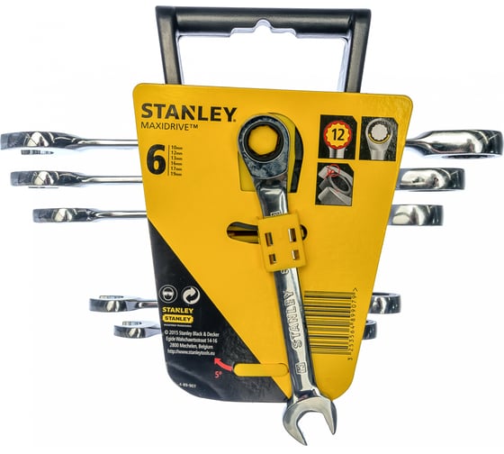 Набор ключей с храповым механизмом 6 шт Stanley MAXI DRIVE 4-89-907 1