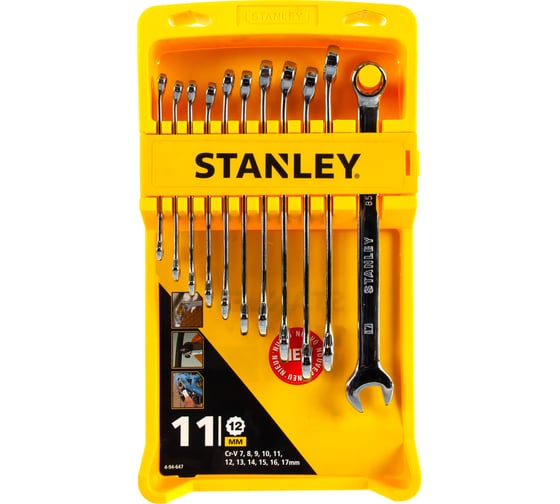 Набор удлиненных комбинированных гаечных ключей 11 шт Stanley 4-94-647