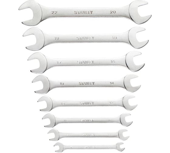 Набор рожковых гаечных ключей 8 шт, 6-22 мм Stanley Expert 1-95-768
