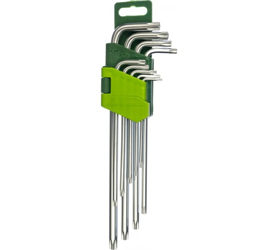 Набор длинных ключей TORX 9 шт с отверстием ДТ/40 Дело Техники 563592