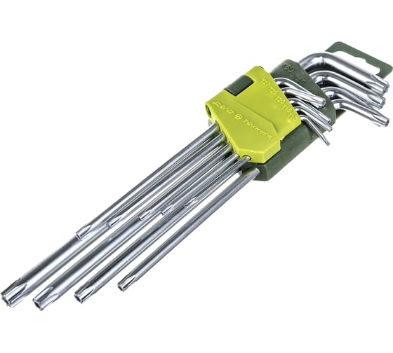 Набор длинных ключей TORX 9 шт с отверстием ДТ/40 Дело Техники 563592