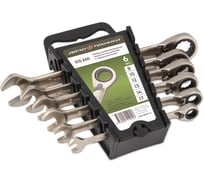 Набор ключей Дело Техники комбинированных трещоточных с переключателем 6 шт., холдер 515260