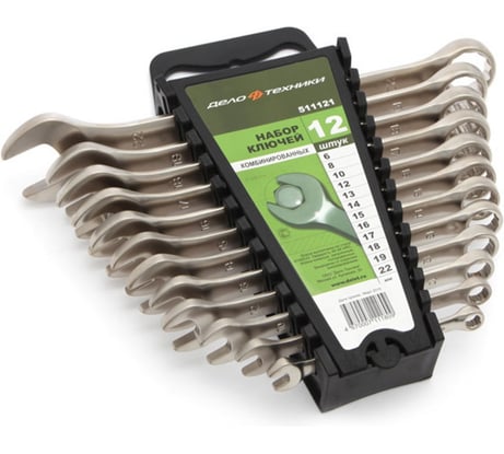 Набор ключей Дело Техники комбинированный 12 штук, холдер 511121