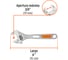 Хромированный разводной ключ 3/4" Truper PET-6X 15509 4