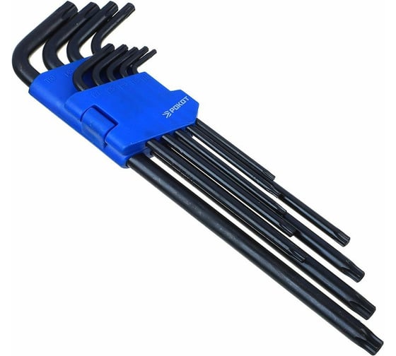Набор ключей РОКОТ TORX-профиль, 95x3 мм - 220x9 мм, 9 предметов 633-023