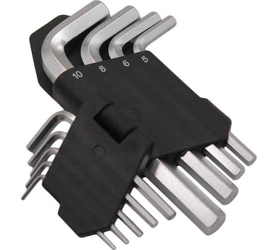 Набор коротких шестигранных ключей REDMARK 1.5, 2, 2.5, 3, 4, 5, 6, 8, 10 мм, 9 шт. RM91102
