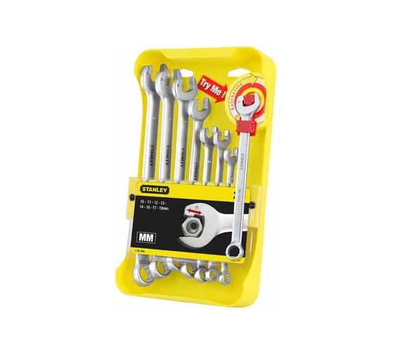 Набор комбинированных гаечных ключей 8 шт STANLEY Ratcheting Wrench 4-95-660 1
