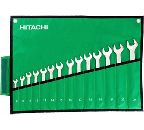Набор комбинированных гаечных ключей 14 предметов Hitachi HTC-774020