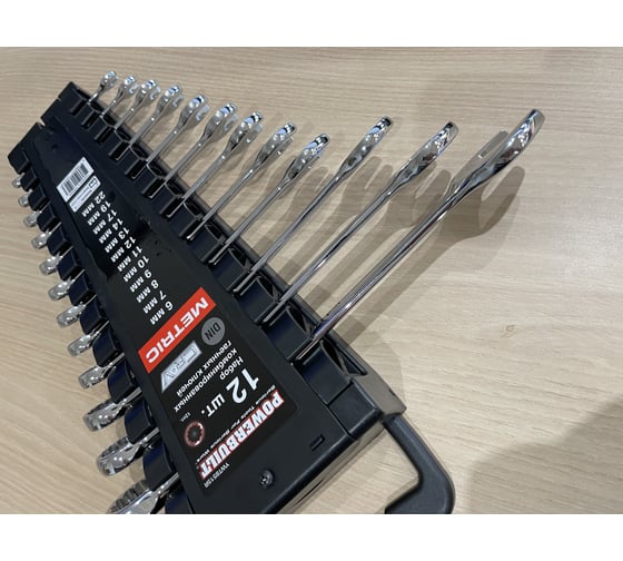 Набор комбинированных гаечных ключей TORGWIN powerbuilt 6, 7, 8, 9, 10, 11, 12, 13, 14, 17, 19, 22 мм, 12 шт. YWT8515R