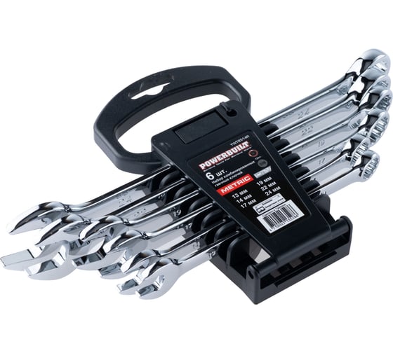 Набор комбинированных гаечных ключей TORGWIN powerbuilt 13, 14, 17, 19, 22, 24 мм, 6 шт. YWT8514R