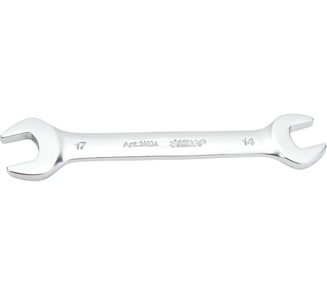 Гаечный рожковый двусторонний ключ 14х17мм Энкор 26024