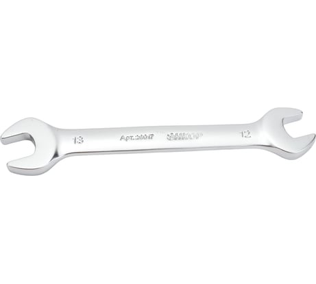 Гаечный рожковый двусторонний ключ 12х13мм Энкор 26017