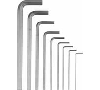 Набор удлиненных имбусовых ключей Denzel HEX 1,5-10 мм, CRV, 9 шт. 12368